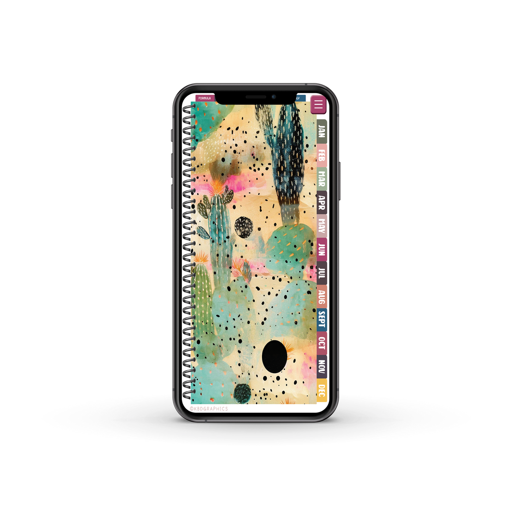 2024 PhoneLife Simple Keepall Digital Planner | CACTUS 1