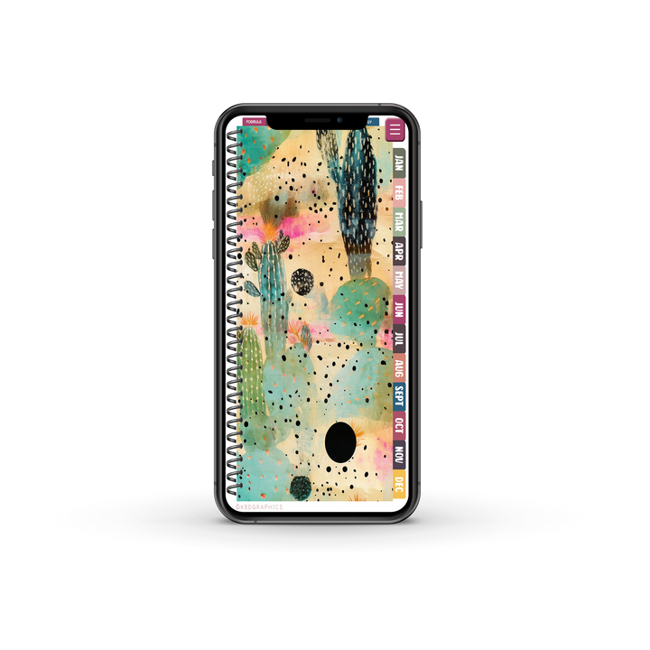2024 PhoneLife Simple Keepall Digital Planner | CACTUS 1