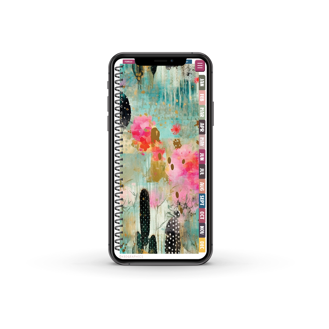 2024 PhoneLife Simple Keepall Digital Planner | CACTUS 2