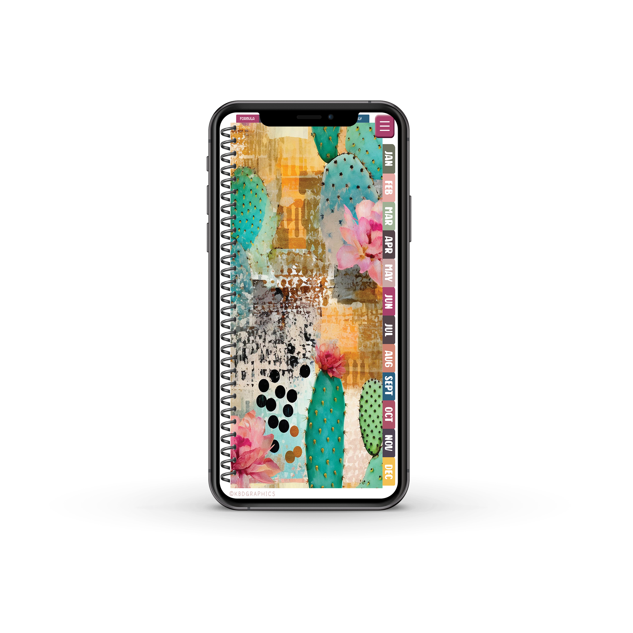 2024 PhoneLife Simple Keepall Digital Planner | CACTUS 4