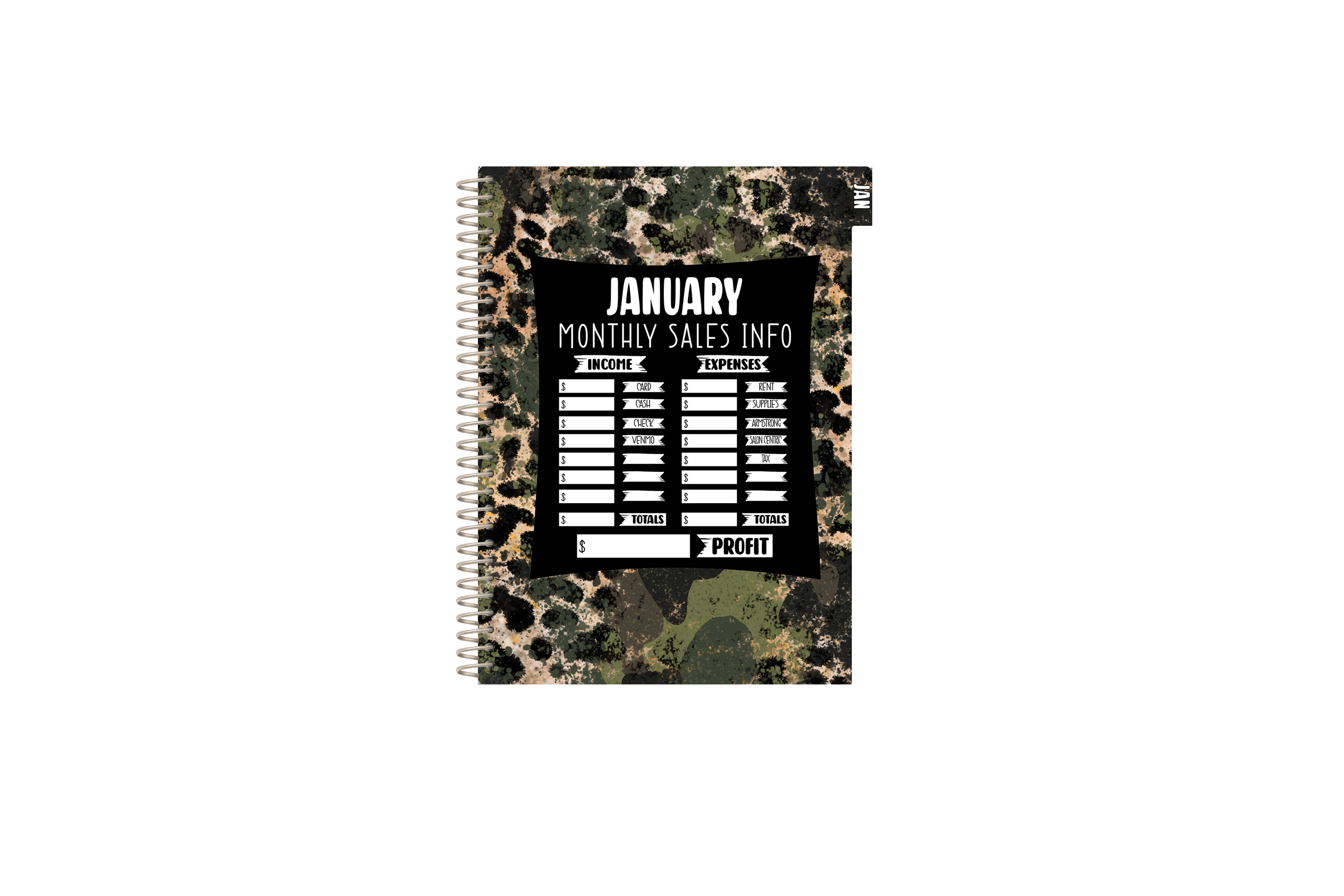 The Chelsea Appointment Book - CAMO LEOPARD