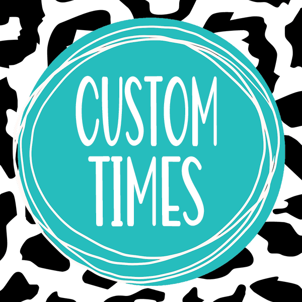Define Time Custom Design CUSTOM TIMES: Customize the times for your appointment book – KBD Graphics