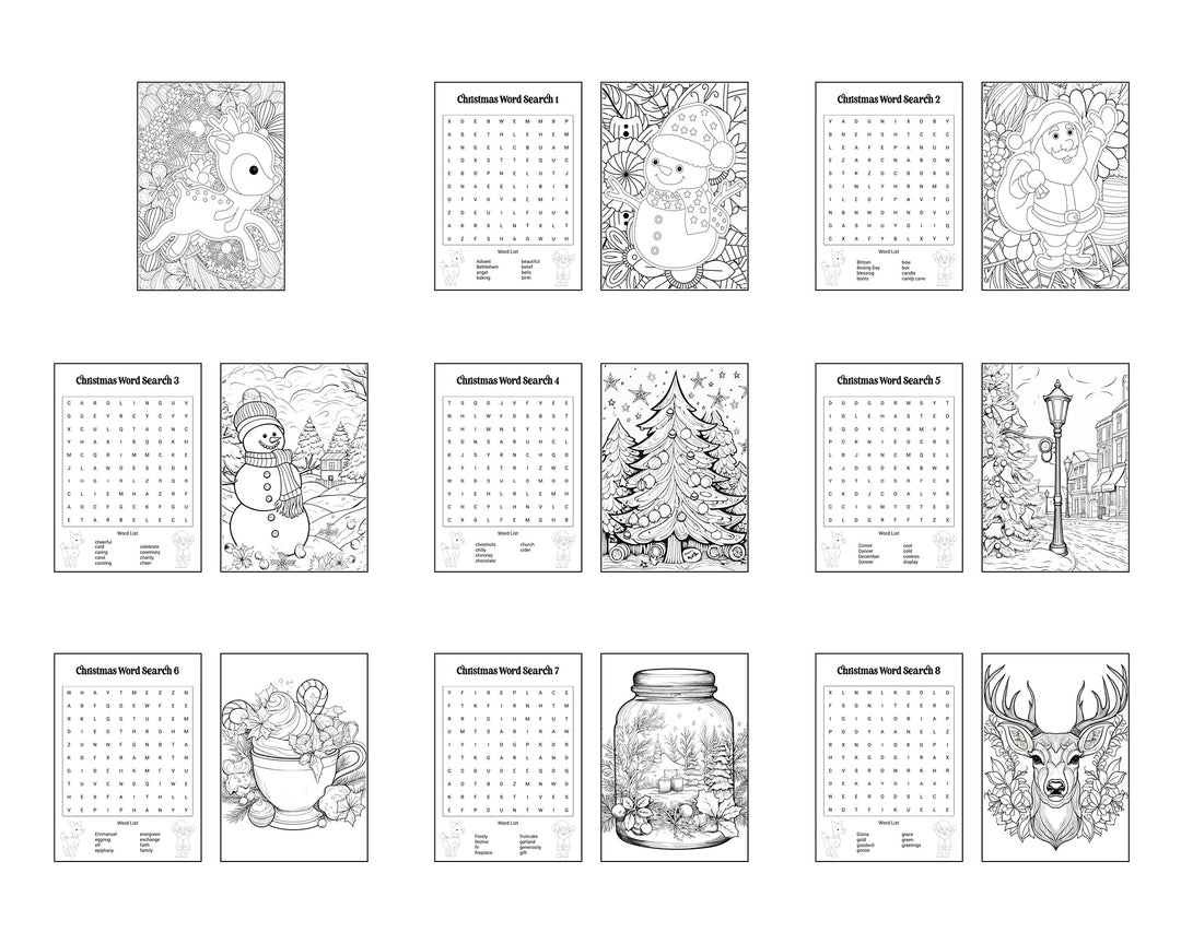 Christmas Colorbook 9 - COLORFUL COLLAGE