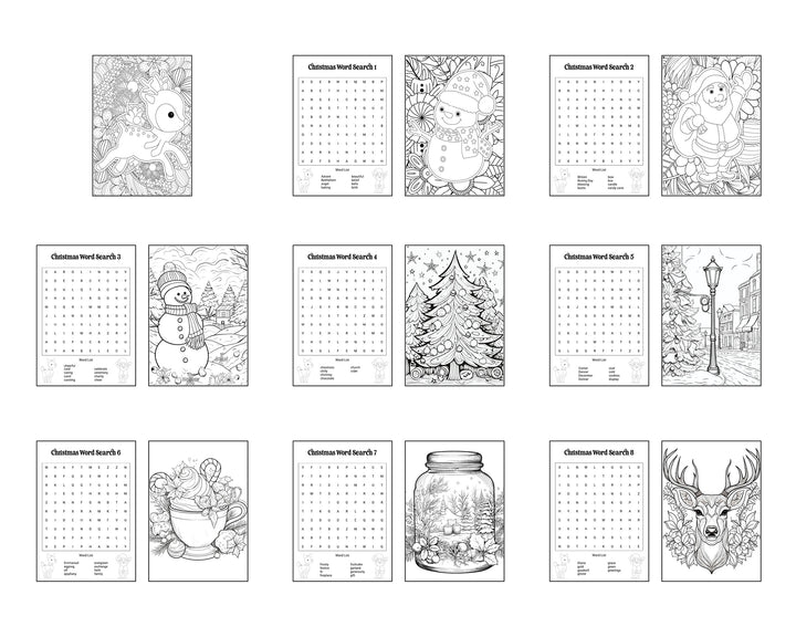 Christmas Colorbook 9 - COLORFUL COLLAGE