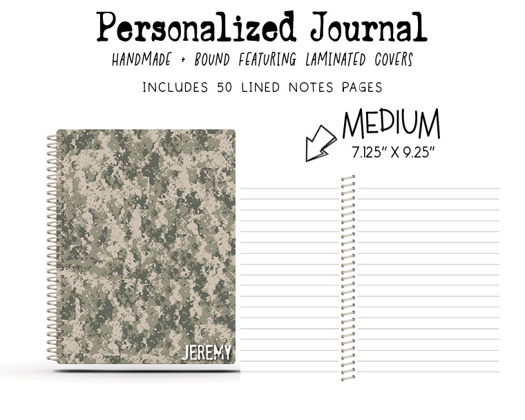 College Ruled Journal - DIGITAL CAMO