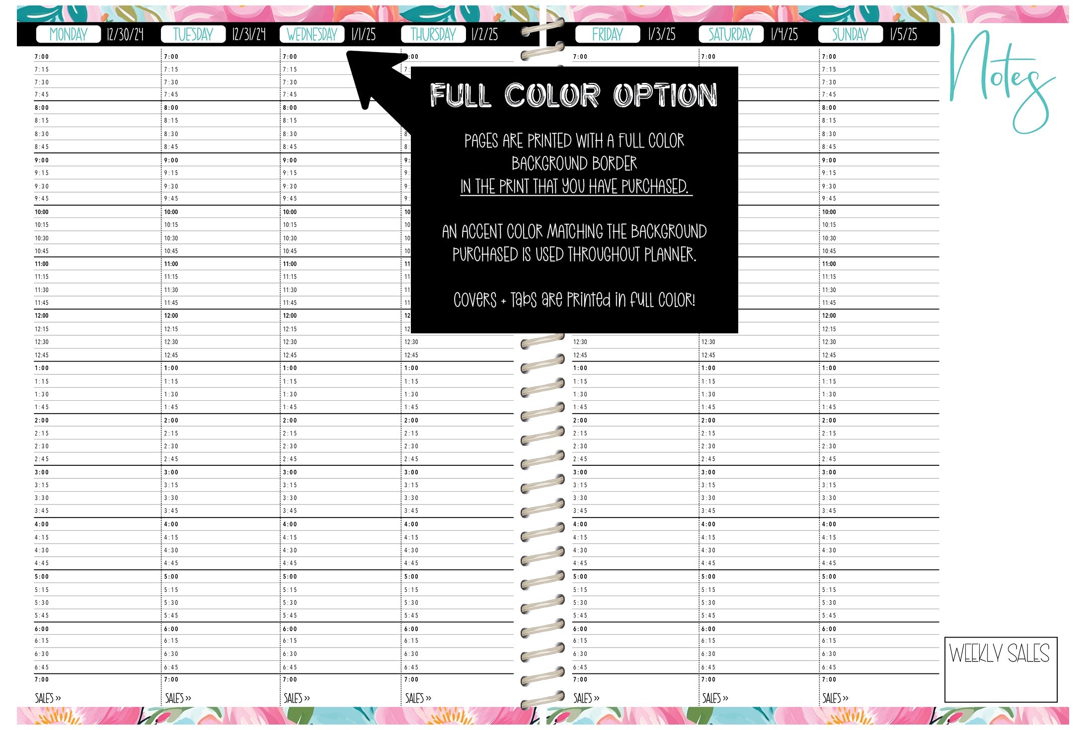 Dog Groomer Appointment Book - FLORAL DOG