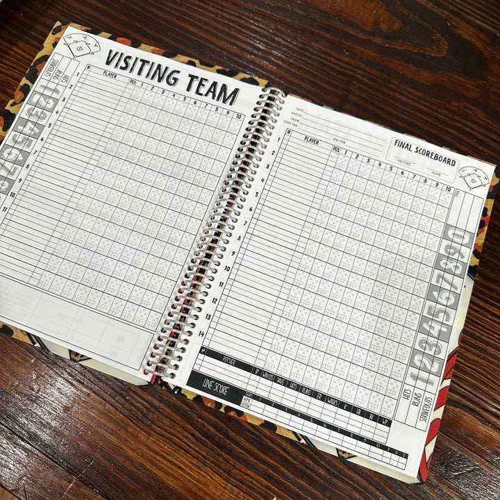 Baseball Scorebook  - LEOPARD DIAMOND