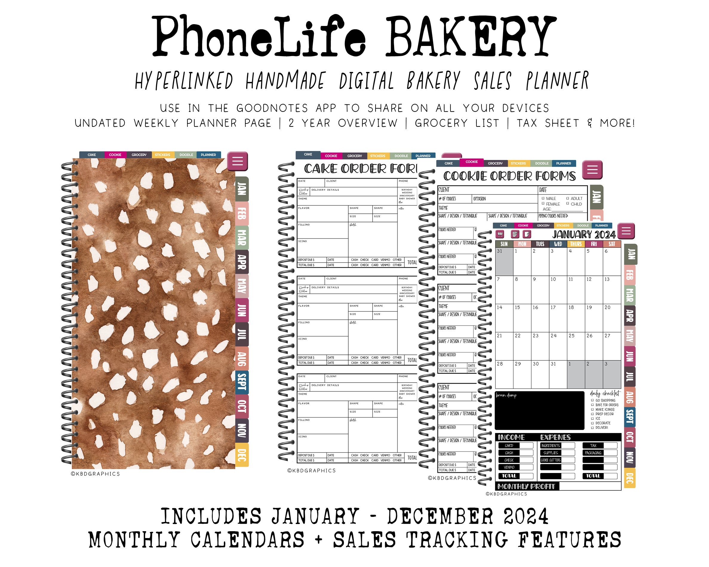 2024 PhoneLife Bakery - FAWN PRINT
