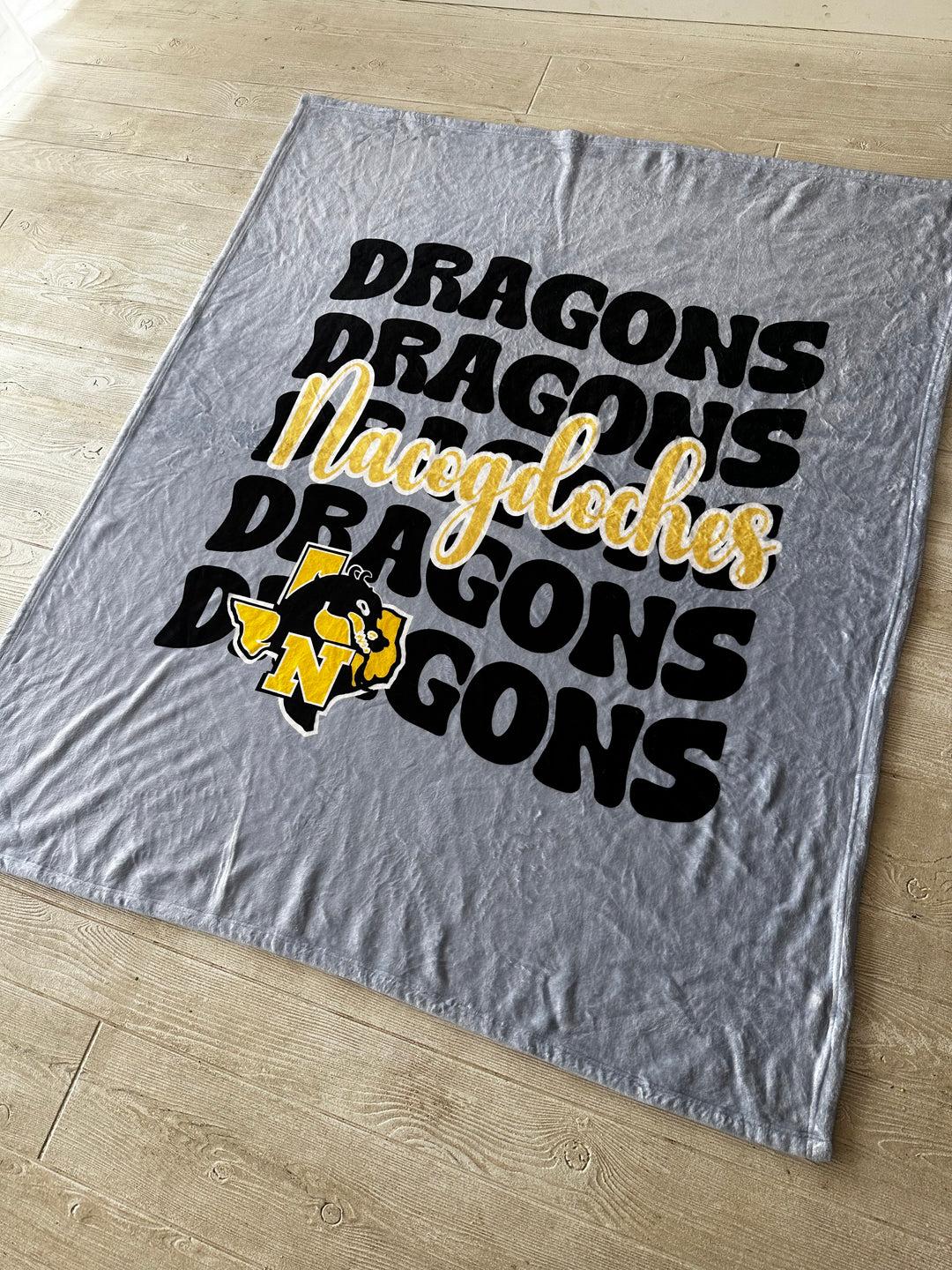 Local Pickup Blanket: GRAY NACOGDOCHES DRAGONS