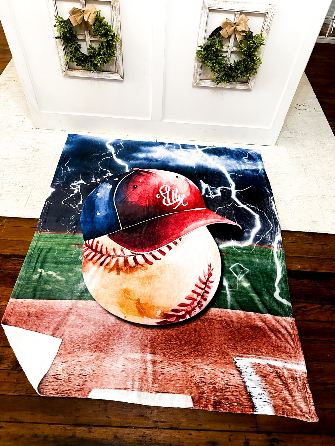 50X60" BLANKET | ELECTRIC BASEBALL