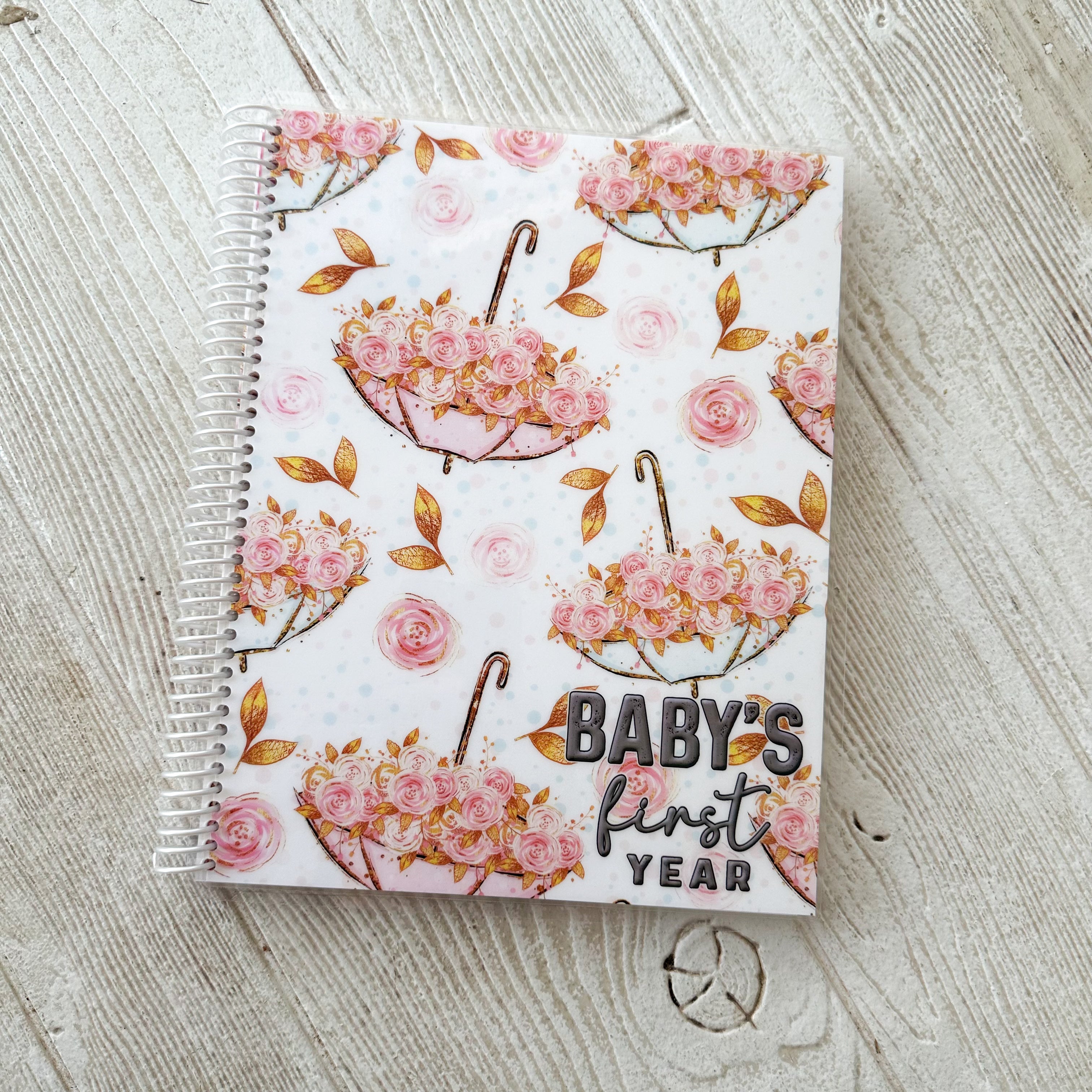 Personalized Baby Book - FLORAL UMBRELLA