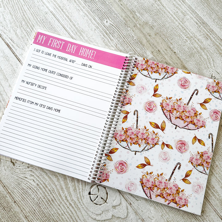 Baby Book - FLORAL UMBRELLA