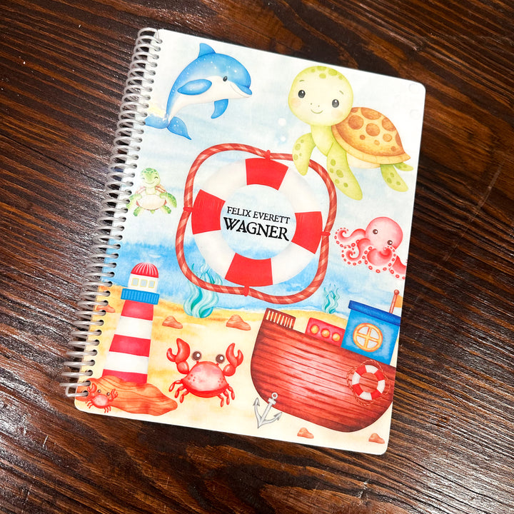 Baby Book - NAUTICAL OCEAN