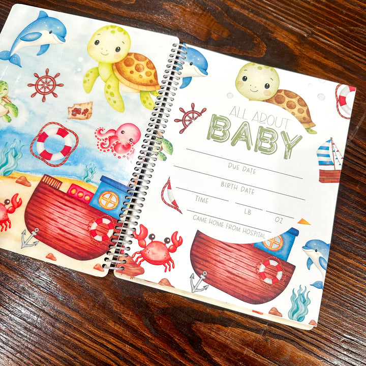 Baby Book - NAUTICAL OCEAN