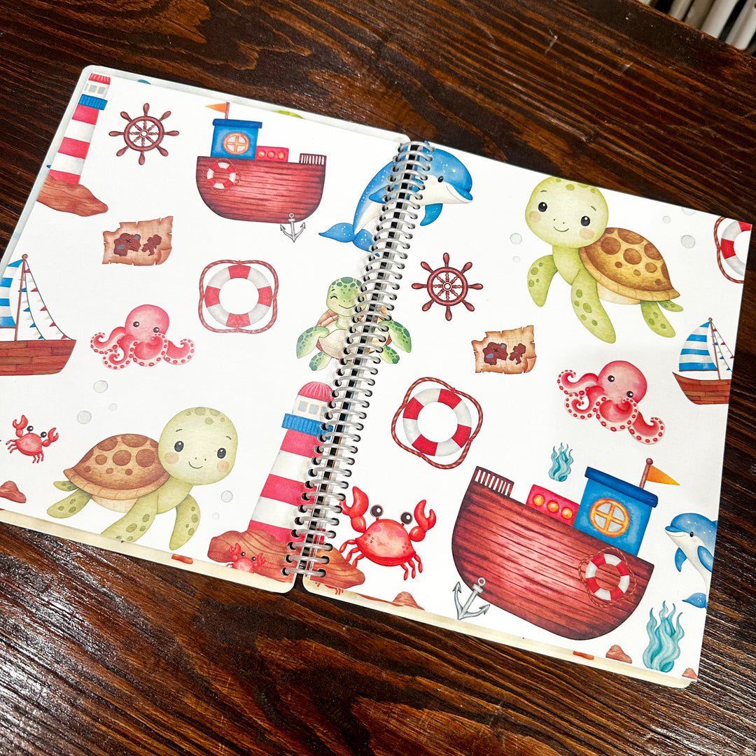 Baby Book - NAUTICAL OCEAN