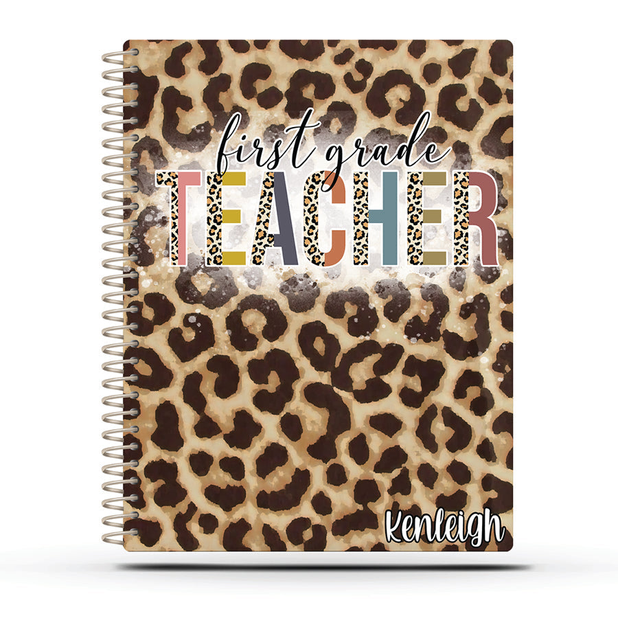 Reading/Writing Teacher Planner -  LEOPARD GRADE LEVEL - PREK TO 5TH