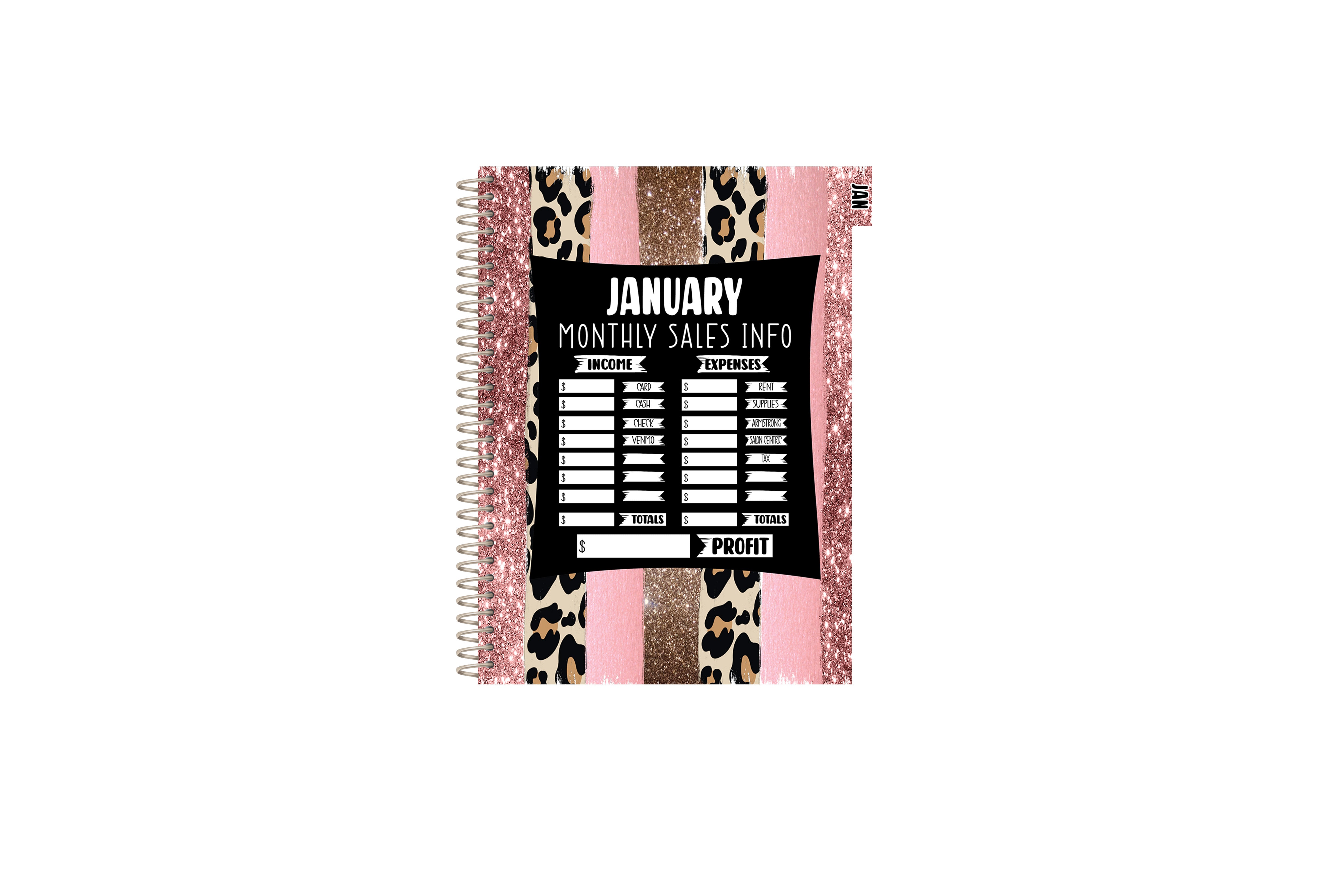 The Chelsea Appointment Book - LEOPARD PINK BRUSH
