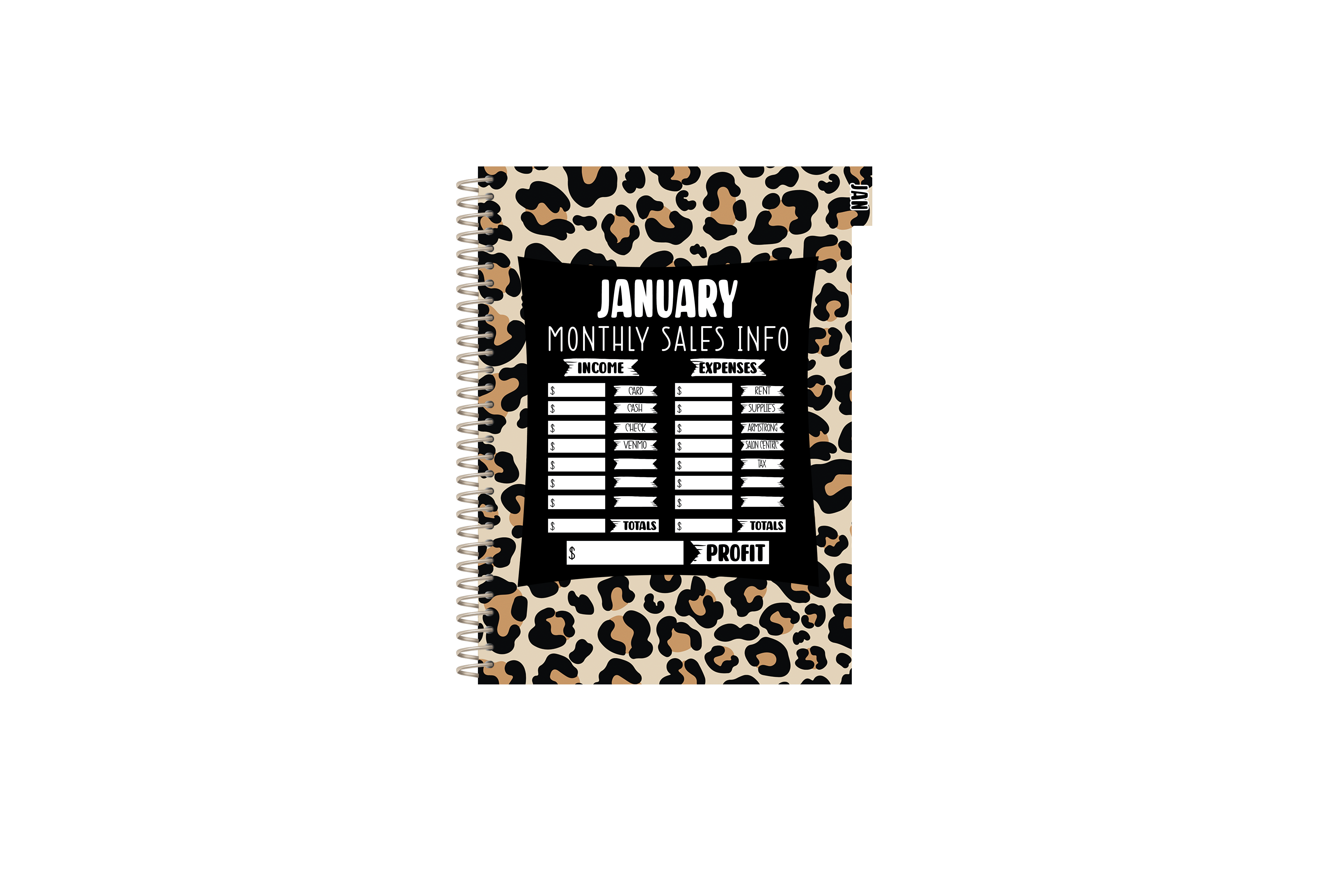 Chelsea Appointment Book - LEOPARD THUNDERBOLT | NAIL TECH