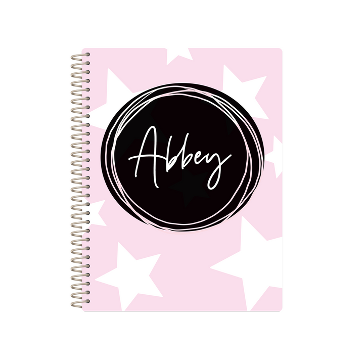 The Chelsea Appointment Book - LIGHT PINK + WHITE STARS