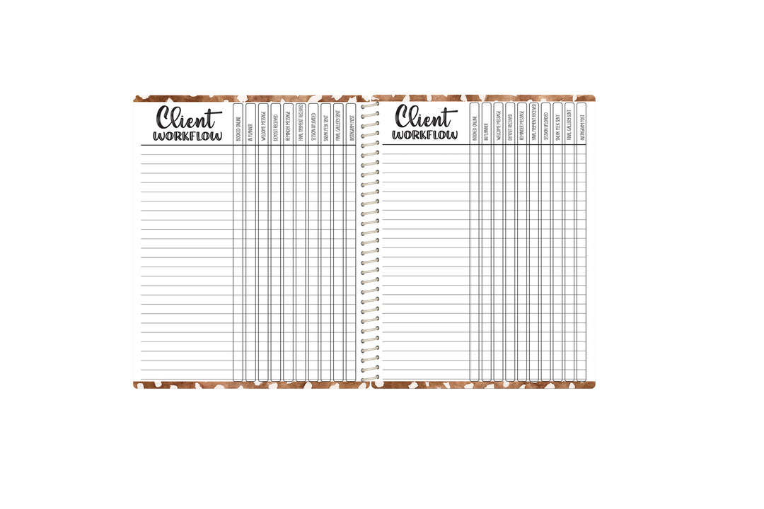 Photography Appointment Book - EMERALD GOLD GLAM
