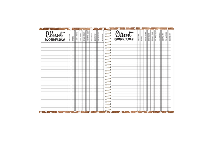 Photography Appointment Book - EMERALD GOLD GLAM