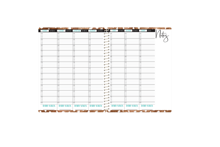 Photography Appointment Book - EMERALD GOLD GLAM