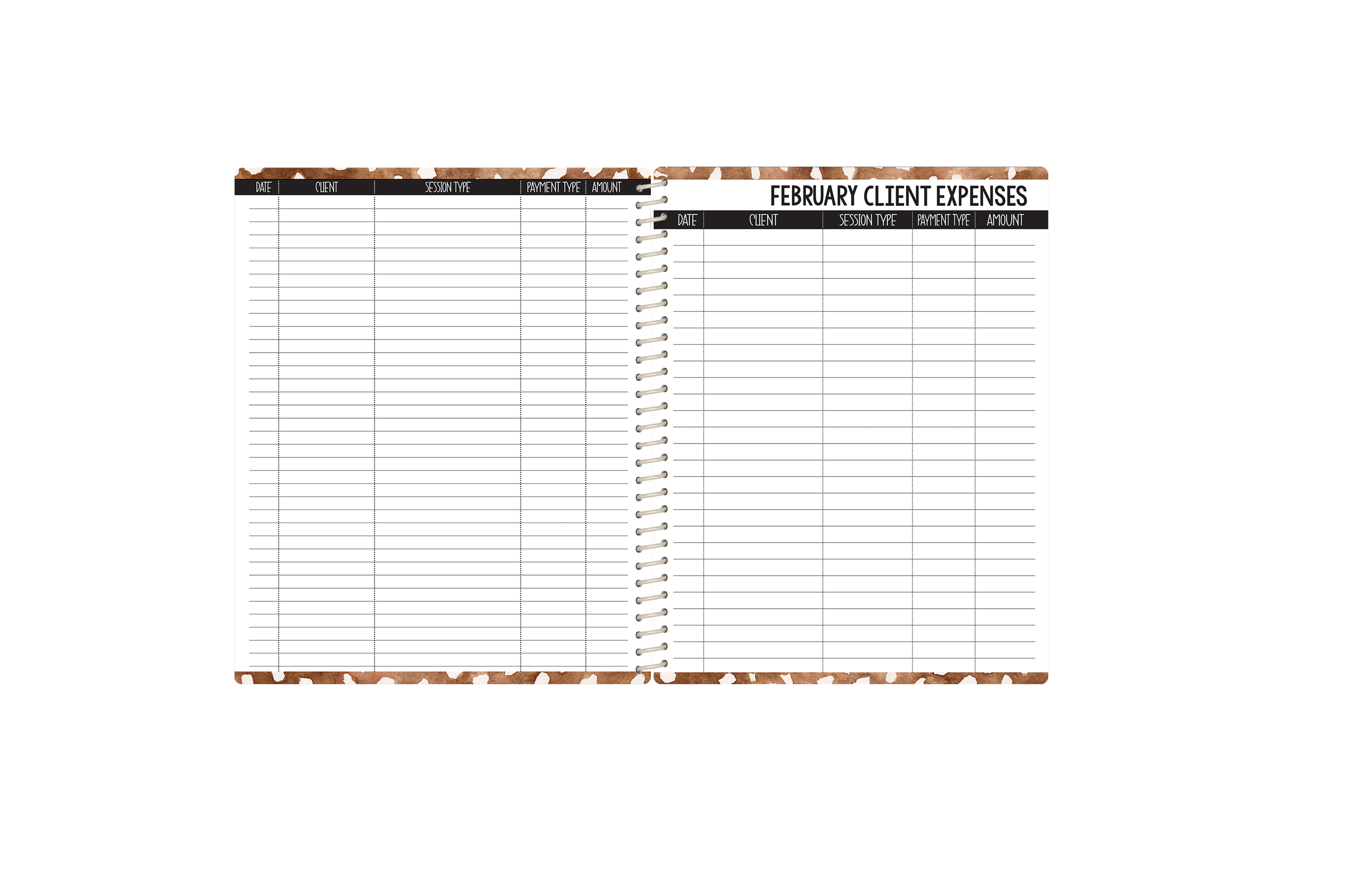 Custom Photography Appointment Book - CHOOSE A KBD BACKGROUND