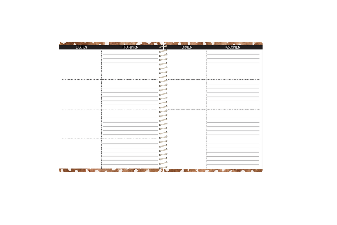 Photography Appointment Book - EMERALD GOLD GLAM