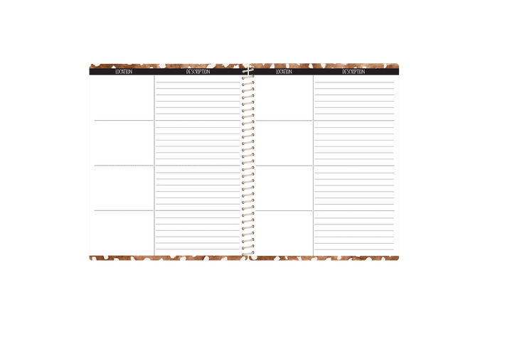 Photography Appointment Book - EMERALD GOLD GLAM