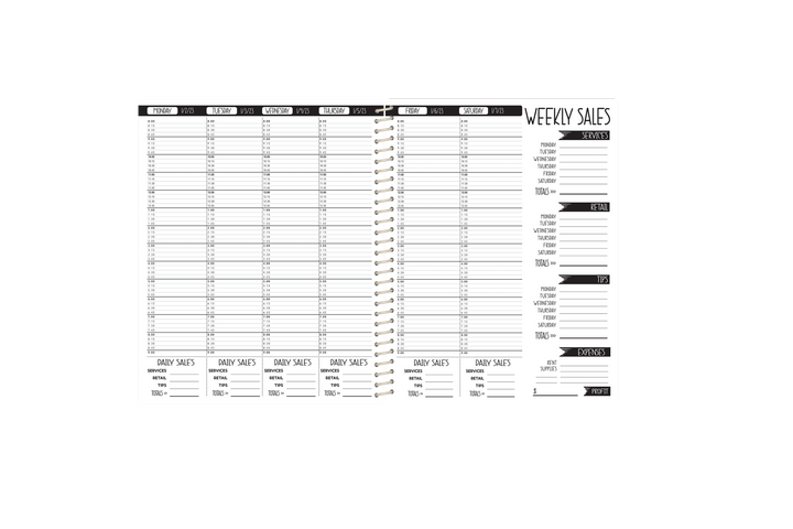 CUSTOM SALES TRACKER - Choose your own background