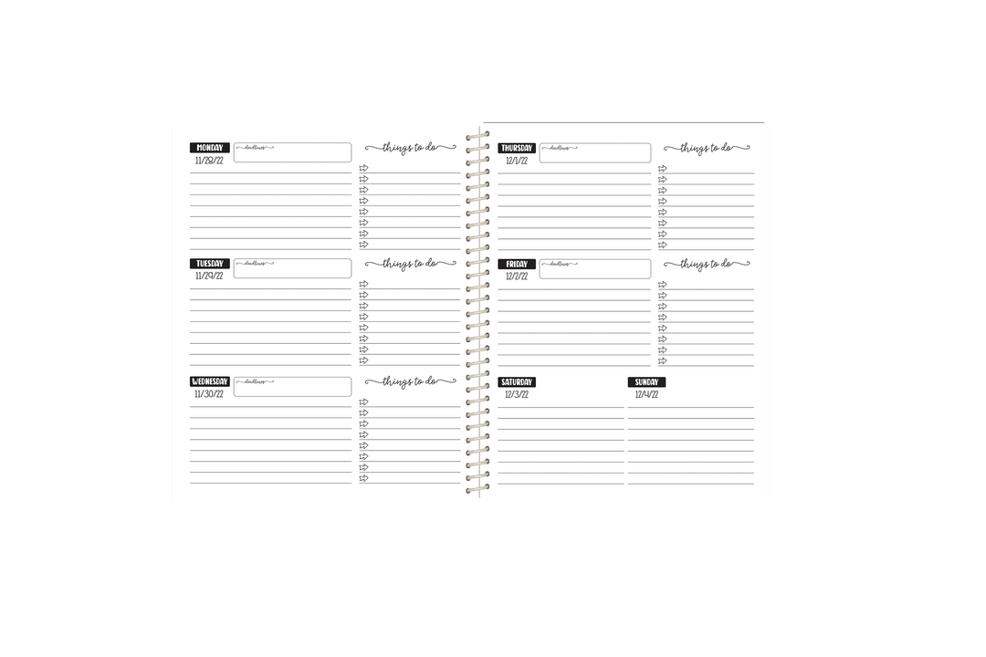 CUSTOM WEEKLY PLANNER - Choose your own background