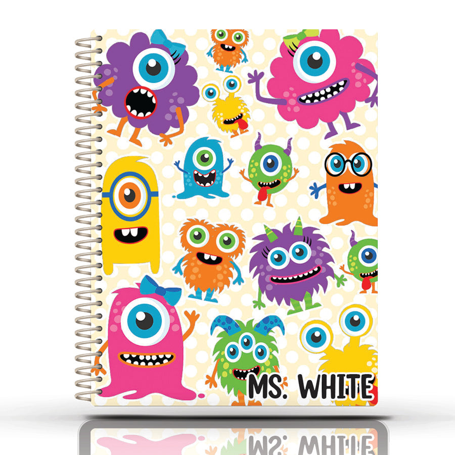 5 Custom Subject Teacher Planner -  MONSTERS