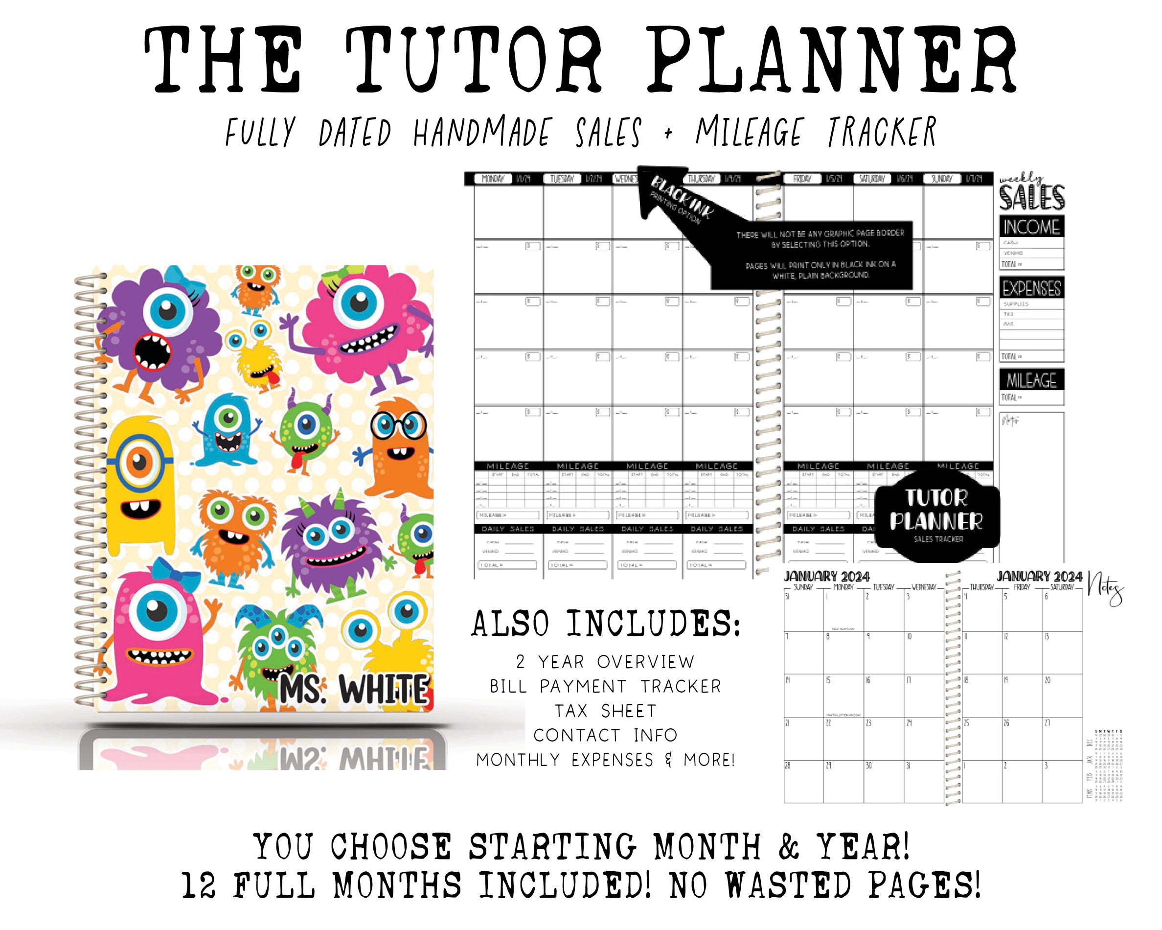 The Tutor Planner - MONSTER TEACHER