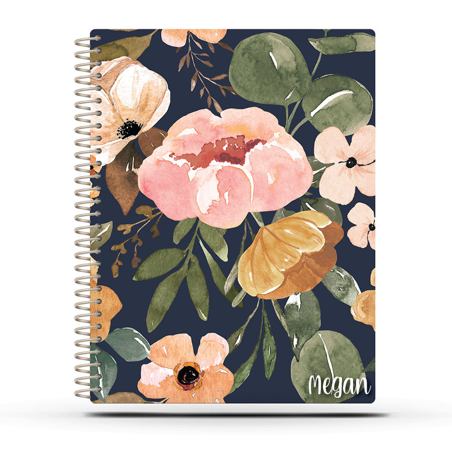 Small Biz Mileage - NAVY CHARLOTTE FLORAL