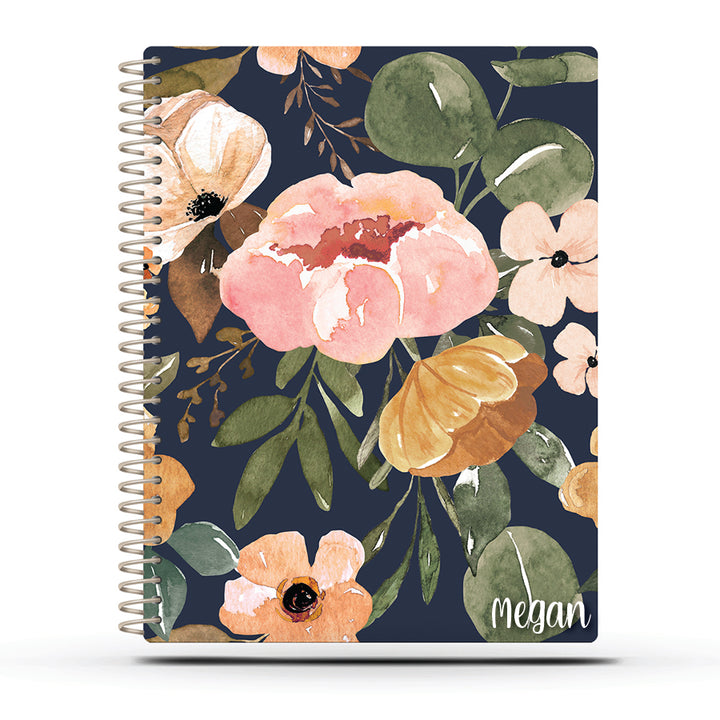 Small Biz Mileage - NAVY CHARLOTTE FLORAL