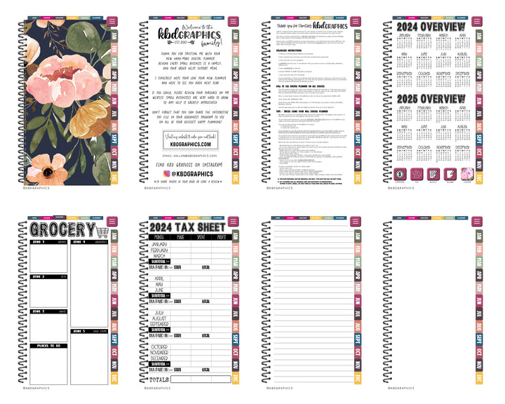 2024 PhoneLife Bakery - NAVY CHARLOTTE FLORAL