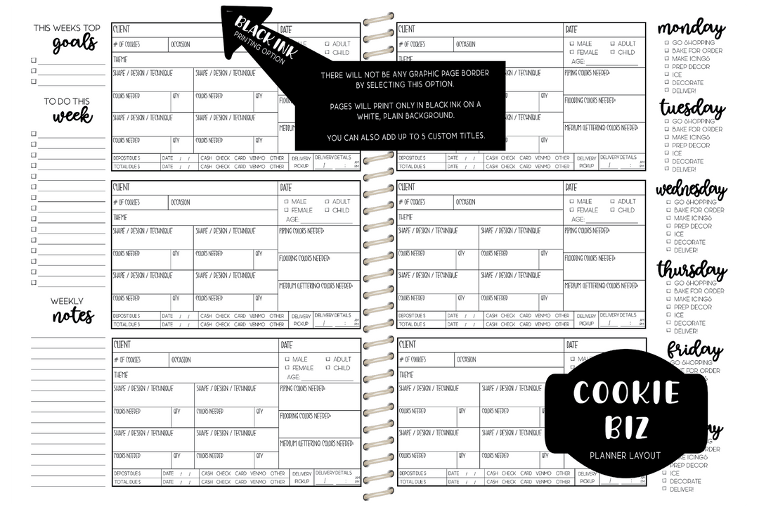 Cookie Sales Planner - CUSTOM - Choose a KBD Background