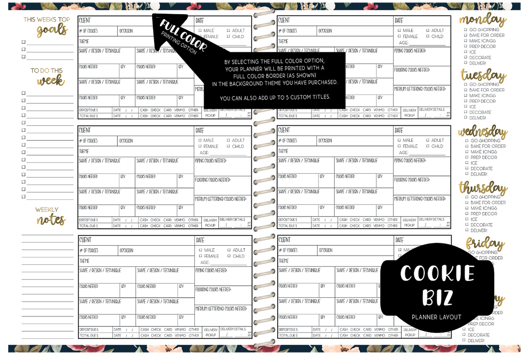 Cookie Sales Planner - CUSTOM - Choose a KBD Background
