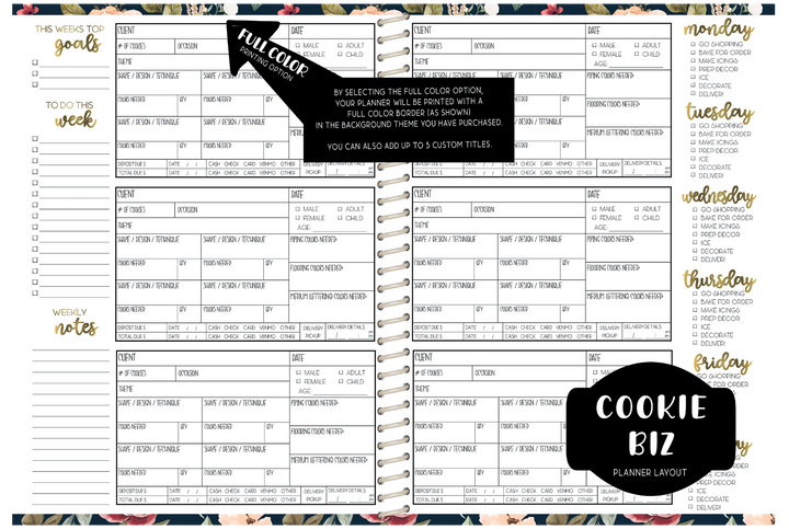 Cookie Sales Planner - CUSTOM - Choose a KBD Background