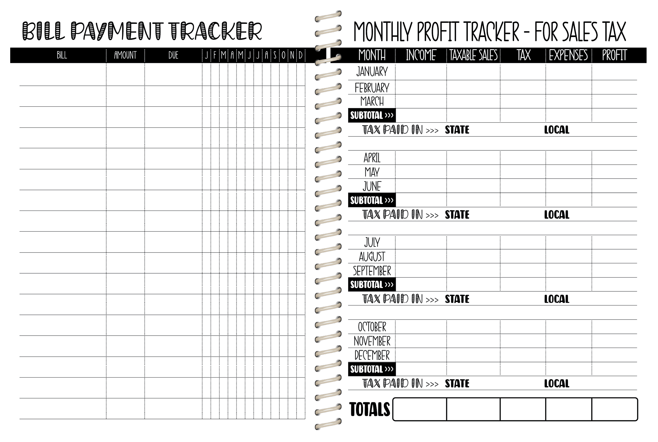 Cookie Sales Planner - BUFFALO PLAID BAKERY