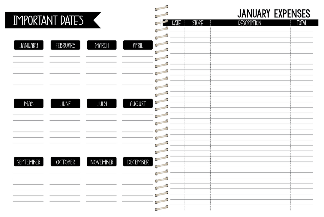 Cookie Sales Planner - CUSTOM - Choose a KBD Background