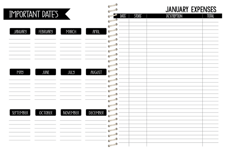 Cookie Sales Planner - CUSTOM - Choose a KBD Background