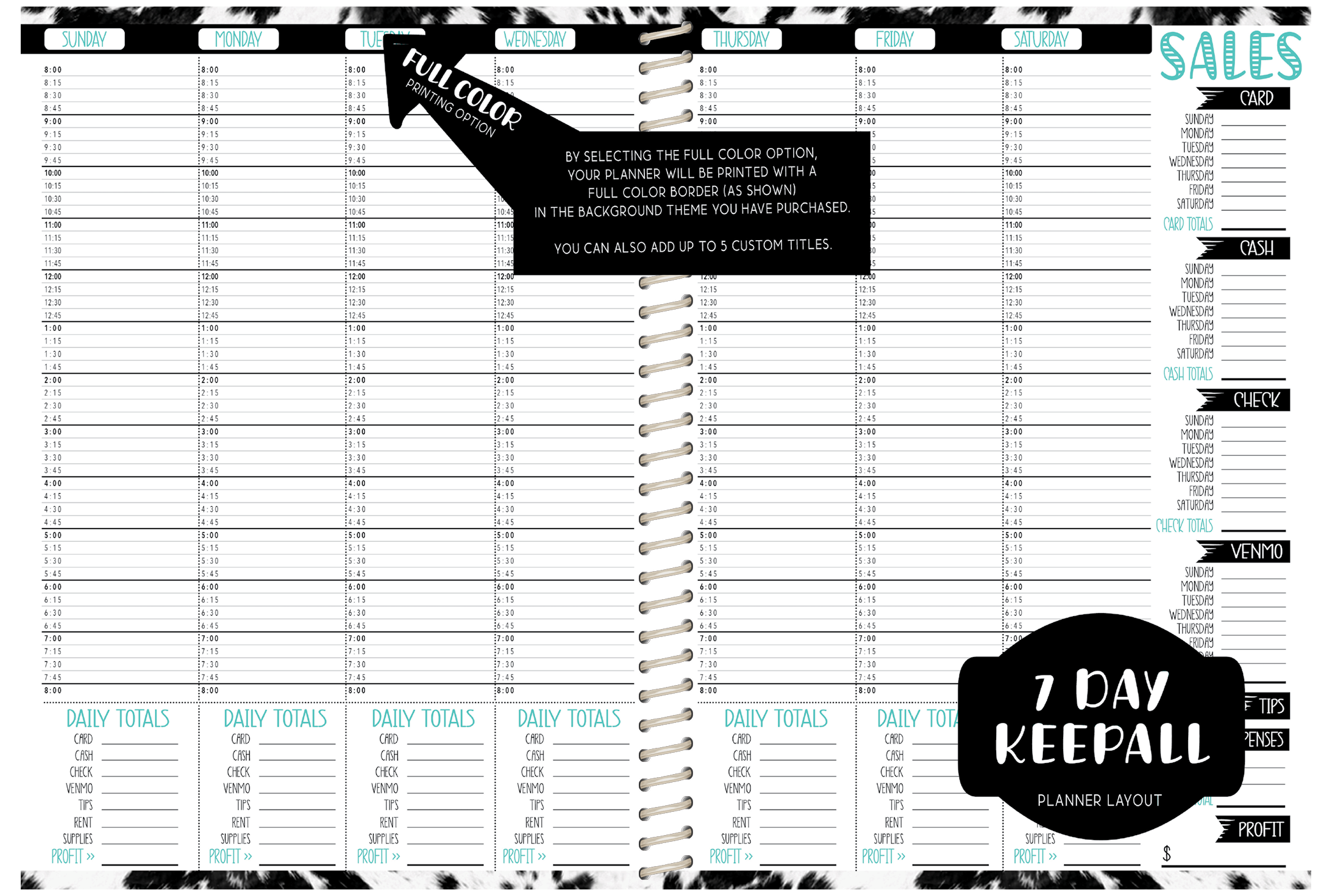 Keepall Appointment Book -  TEXAS FLORAL