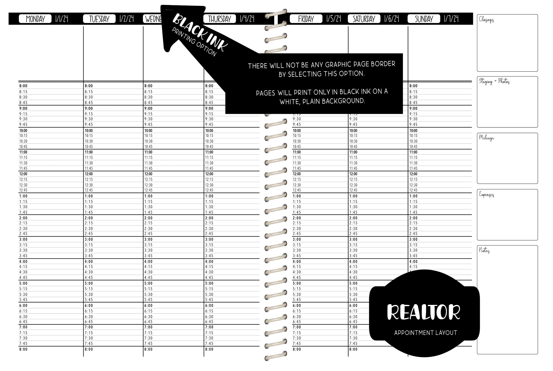 2024 Realtor's Essential Planner | Antique Key