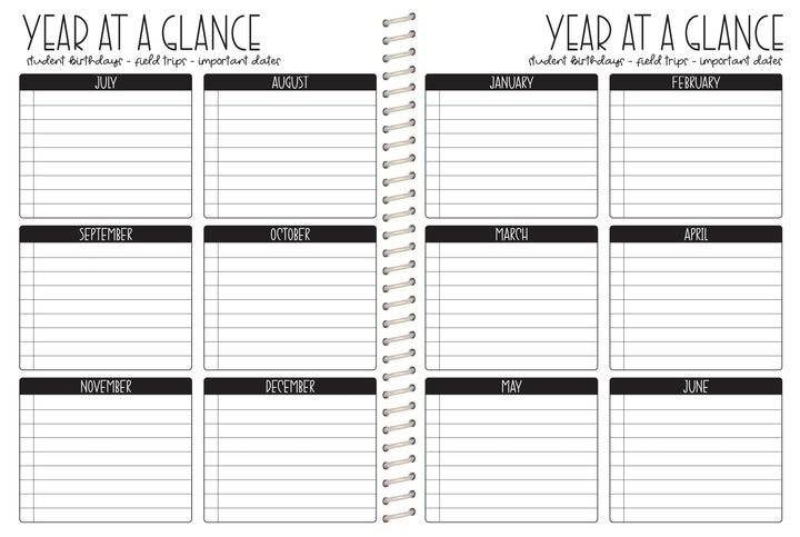 Elementary Counselor Hourly Planner -  TYE DYE SUNFLOWER