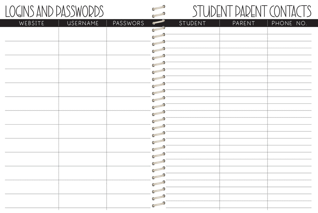 Elementary Counselor Hourly Planner -  TYE DYE SUNFLOWER