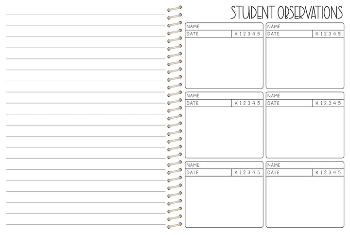 Elementary Counselor Hourly Planner -  TYE DYE SUNFLOWER