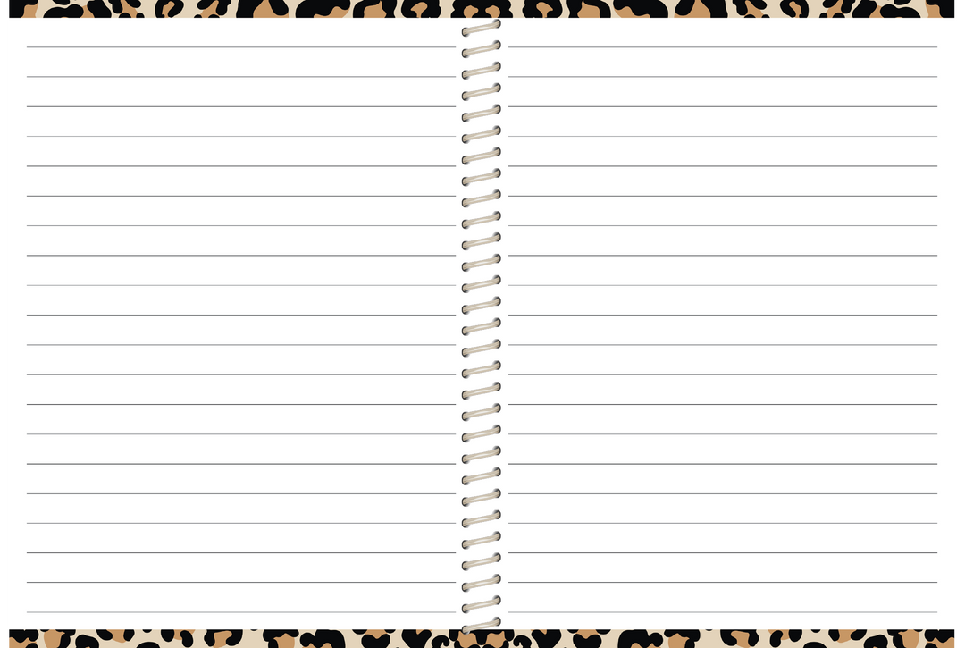 5 Custom Subject Teacher Planner -  LEOPARD RAINBOW