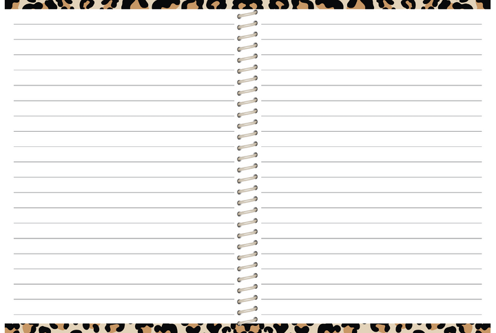 5 Custom Subject Teacher Planner -  LEOPARD RAINBOW