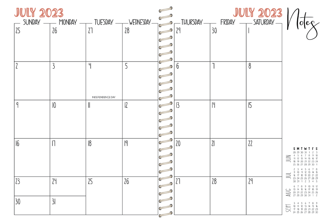 5 Custom Subject Teacher Planner -  PINK TEACHER COWHIDE